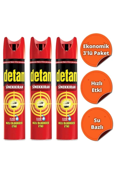 Detan 275ml 3'lü Sinekkıran ürün görseli 1