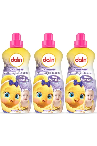 Dalin Çamaşır Yumuşatıcı 1500ML Düş Bahçesi (3 Lü Set) (Bebeklere Özel) ürün görseli 1