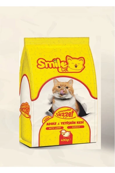SMILE Kuzu Etli Yetişkin Kedi Maması 400 gr ürün görseli 1