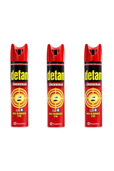 Detan Sinekkıran Su Bazlı Aeresol 275 Ml X 3 Adet ürün görseli 1