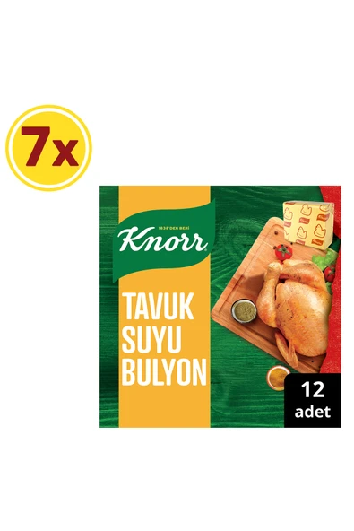 Knorr Tavuk Suyu Tablet Bulyon 12li 7 Adet ürün görseli 1