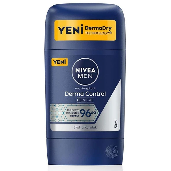 Nivea Men Derma Control Clinical Stick Deodorant 50 ml ürün görseli 1