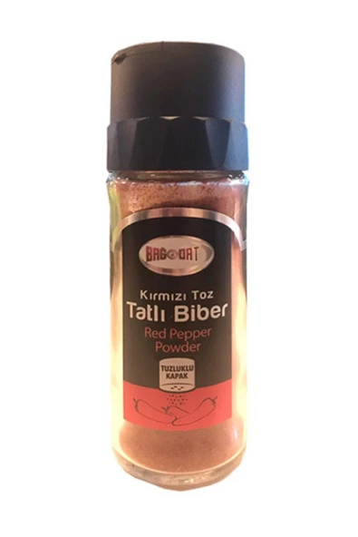 Bağdat Değirmen Kapaklı Cam Şişe Tatlı Toz Biber 48 gr ürün görseli 1