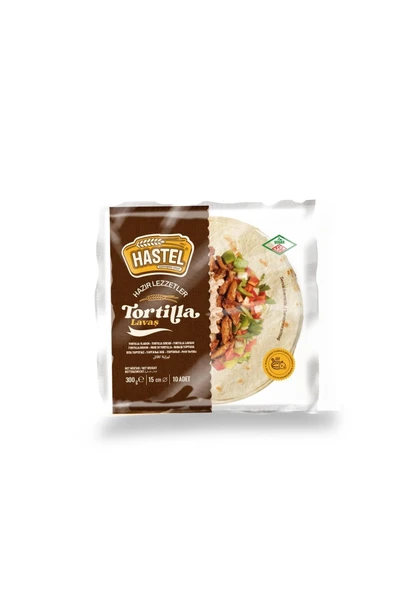 Hastel Tortilla Lavaş Ekmeği 15 Cm 10'lu 300 Gr ürün görseli 1