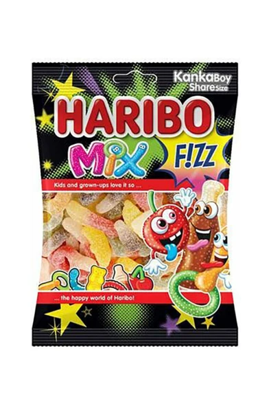 Haribo Mix Fizz Ekşi Sour 70 Gr X 1 Adet ürün görseli 1