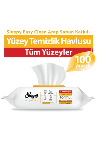 Sleepy Yüzey Temizleme Havlusu Arap Sabunlu 100'lü 2 Adet ürün görseli 1