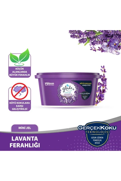 Glade Mini Jel Oda Kokusu, Lavanta Ferahlığı, 70 g ürün görseli 1