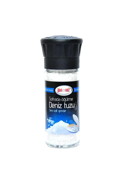 Bağdat Baharat Çakıl Deniz Tuzu Cam Değirmen 110gr ürün görseli 1