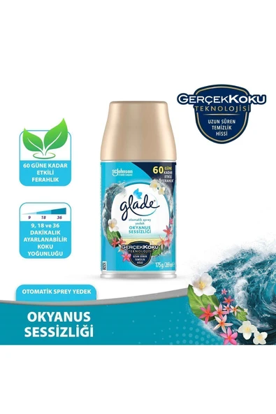 Glade ® Otomatik Sprey Yedek Okyanus Sessizliği, 269ml, 1 Yedek ürün görseli 1