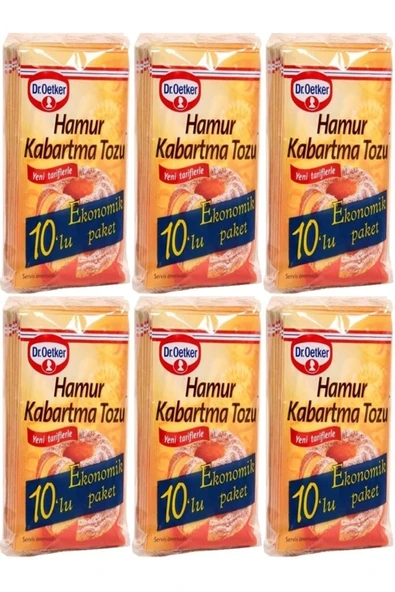 Dr. Oetker Dr.oetker Hamur Kabartma Tozu 10'lu X 6 Lı Ekonomik Paket ürün görseli 1