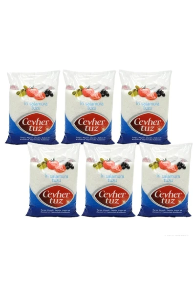 CEVHER Tuz Iri Salamura Tuzu 6 X 3 Kg ürün görseli 1