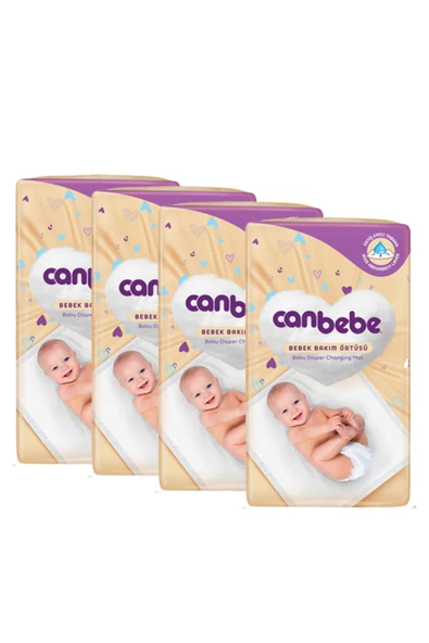 Canbebe Bebek Bakım Örtüsü 60x60 Cm 8 Li X 4 Adet ürün görseli 1