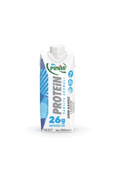 Pınar Protein Vanilyali Laktozsuz Süt 500 ml ürün görseli 1