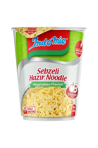 İndomie Indomie Sebze Çeşnili Erişte (Bardak) 60 Gr ürün görseli 1