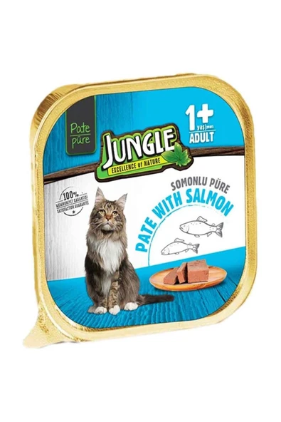 Jungle Balıklı Pate Yetişkin Konserve Kedi Maması 100 gr ürün görseli 1