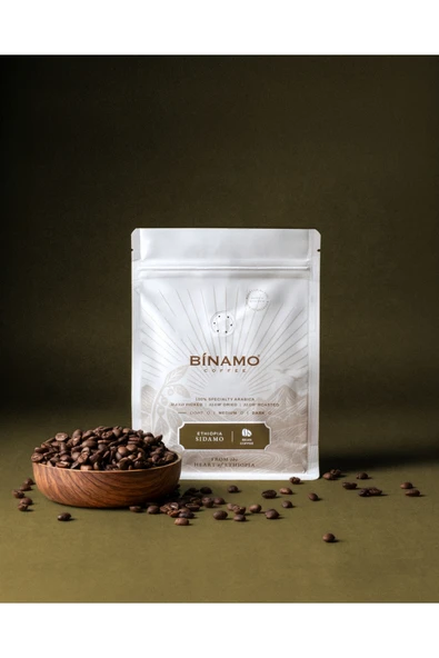 binamo coffee Ethiopia Sidamo Çekirdek Kahve(250gr) ürün görseli 1