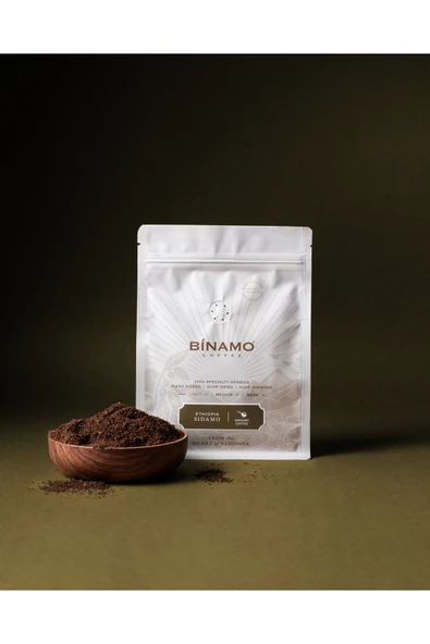binamo coffee Ethiopia Sidamo Öğütülmüş Kahve(250gr) ürün görseli 1