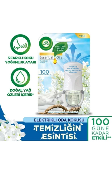 Air Wick Elektrikli Oda Kokusu Cihaz Yedek Şişe Temizliğin Esintisi ürün görseli 1