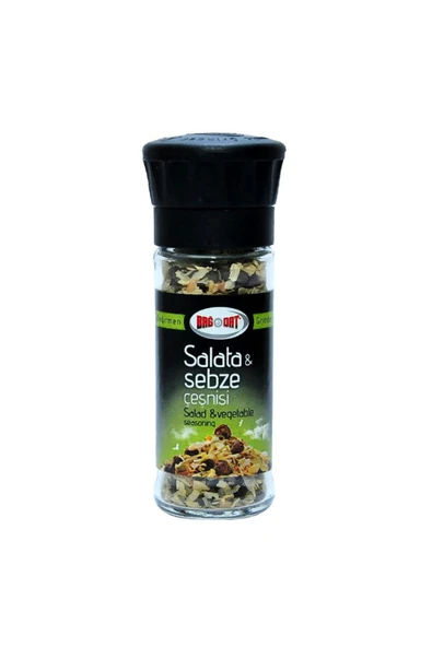Bağdat Baharat Salata Sebze Çeşnisi Cam Değirmen Kapak 45gr Doğal ürün görseli 1