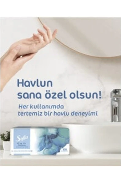 Sofia El Yüz Havlusu 100 lü 5 ADET - Resim 3