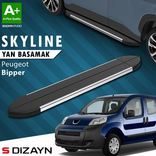 Peugeot Bipper Skyline Krom Yan Basamak 173 Cm 2007-2017 A+ Kalite ürün görseli 1