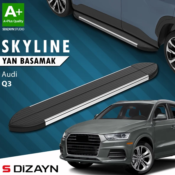 Audi Q3 8U Skyline Krom Yan Basamak 173 Cm 2011-2018 A+ Kalite ürün görseli 1