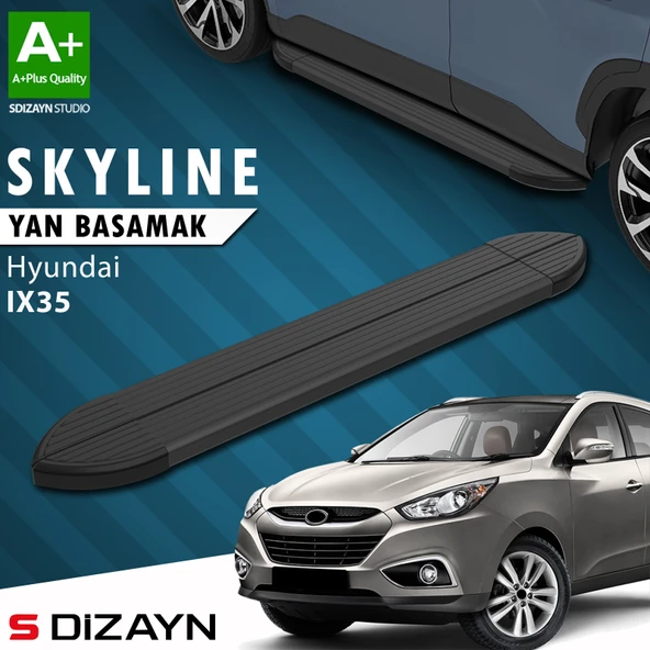 Hyundai IX-35 Skyline Siyah Yan Basamak 173 Cm 2010-2015 A+ Kalite ürün görseli 1