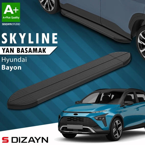 Hyundai Bayon Skyline Siyah Yan Basamak 173 Cm 2021-2024 A+ Kalite ürün görseli 1