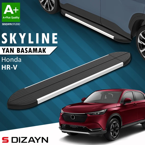 Honda HR-V 3 Skyline Aluminyum Yan Basamak 173 Cm 2021 Üzeri A+ Kalite ürün görseli 1