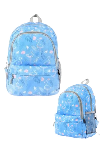Cambridge Polo Mavi Flamingo Okul ve Günlük Kullanım Sırt Çantası ürün görseli 1