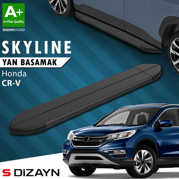 Honda CR-V 4 Skyline Siyah Yan Basamak 173 Cm 2012-2018 A+ Kalite ürün görseli 1