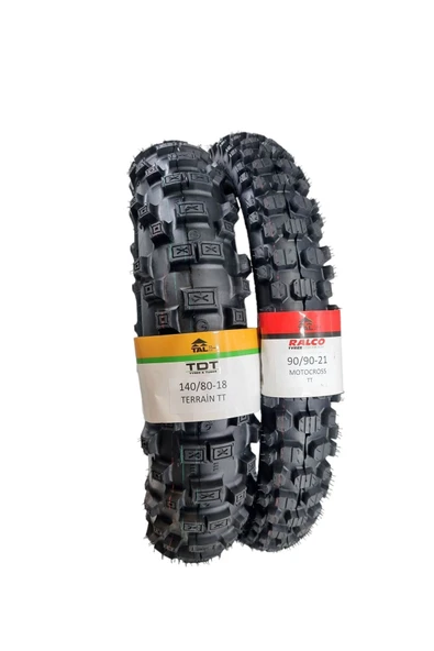 TDT TYRES ENDURO LASTİK TAKIMI 140/80-18 VE 90/90-21 TT ürün görseli 1