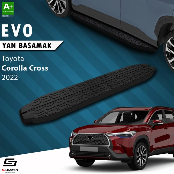 Toyota Corolla Cross Evo Siyah Yan Basamak 183 Cm 2022 Üzeri ürün görseli 1