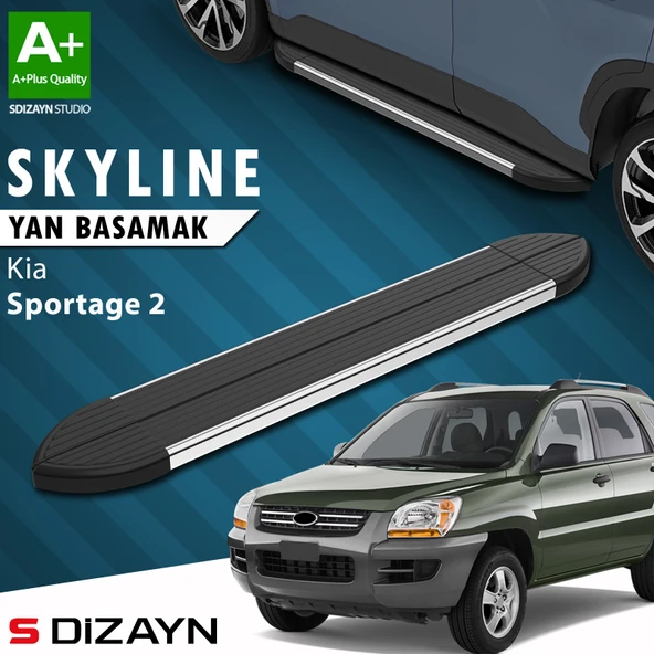 Kia Sportage 2 Skyline Krom Yan Basamak 173 Cm 2004-2010 A+ Kalite ürün görseli 1