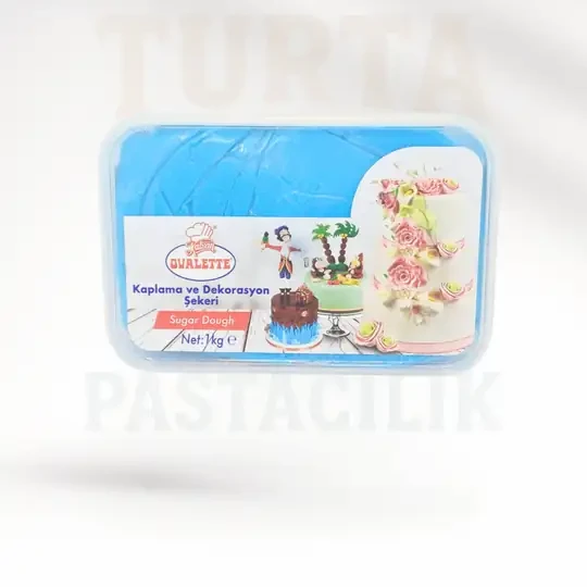 OVALETTE ŞEKER HAMURU MAVİ 1 KG ürün görseli 1