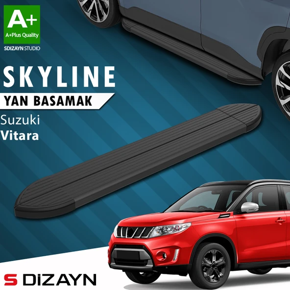 Suzuki Vitara 4 Skyline Siyah Yan Basamak 163 Cm 2015 Üzeri A+ Kalite ürün görseli 1