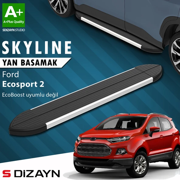 Ford EcoSport 2 Skyline Aluminyum Yan Basamak 173 Cm 2012-2022 A+ Kalite ürün görseli 1