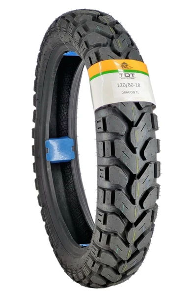 TDT TYRES HONDA CRF ARKA LASTİK 120/80-18 TL (TUBELESS - DUBLEKS) ürün görseli 1