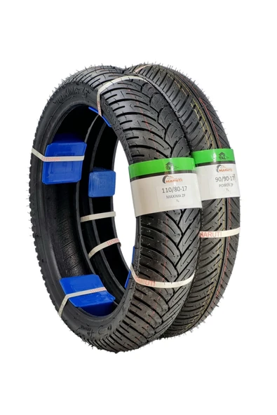 MARUTİ TYRES MONDİAL Z-ONE 180 VE 150 /ÖN VE ARKA LASTİK TAKIMI 90/90-17 , 110/80-17 MAXİMA ZP ürün görseli 1
