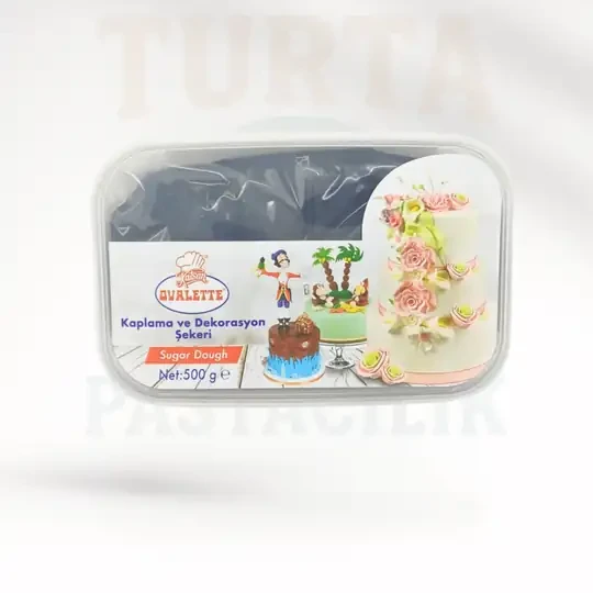 OVALETTE ŞEKER HAMURU SİYAH 500 GR ürün görseli 1