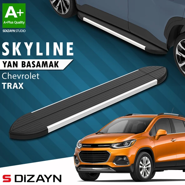 Chevrolet Trax Skyline Aluminyum Yan Basamak 163 Cm 2013-2022 A+ Kalite ürün görseli 1