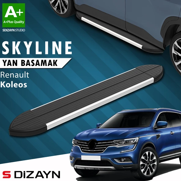 Renault Koleos 2 Skyline Aluminyum Yan Basamak 163 Cm 2016 Üzeri A+ Kalite ürün görseli 1