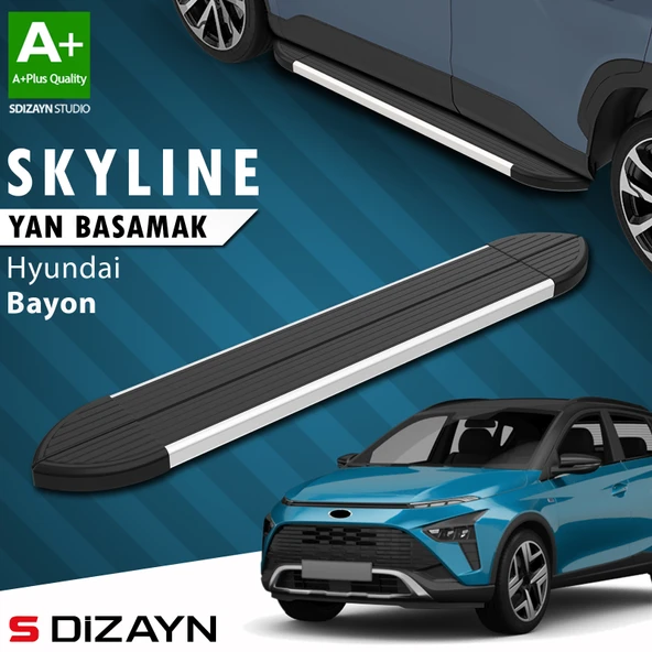 Hyundai Bayon Skyline Aluminyum Yan Basamak 173 Cm 2021-2024 A+ Kalite ürün görseli 1