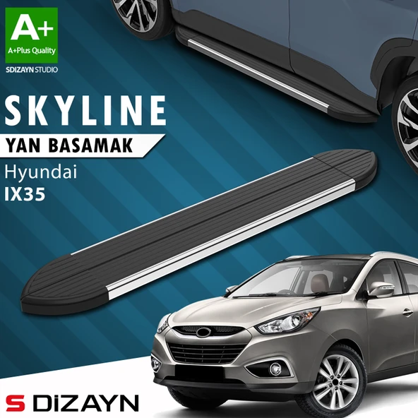 Hyundai IX-35 Skyline Krom Yan Basamak 173 Cm 2010-2015 A+ Kalite ürün görseli 1