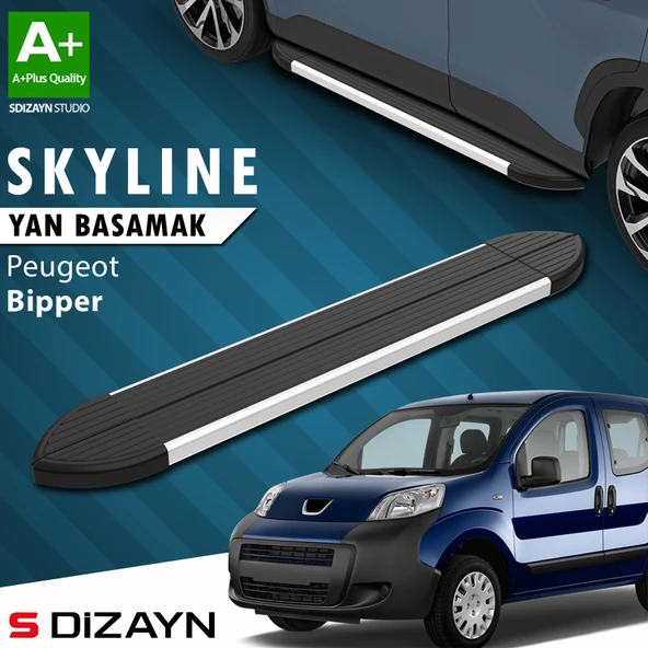 Peugeot Bipper Skyline Aluminyum Yan Basamak 173 Cm 2007-2017 A+ Kalite ürün görseli 1
