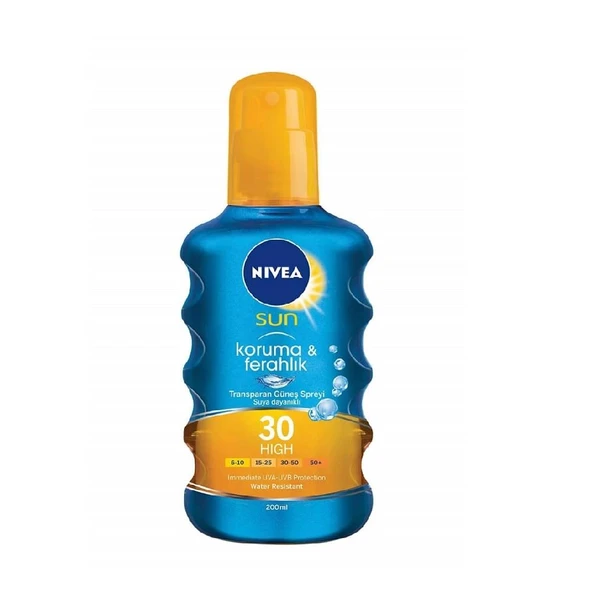 Nivea Sun Koruma  Ferahlık Serinleten Transparan Güneş Spreyi SPF30 200 ml ürün görseli 1