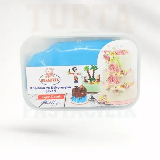OVALETTE ŞEKER HAMURU MAVİ 500 GR ürün görseli 1