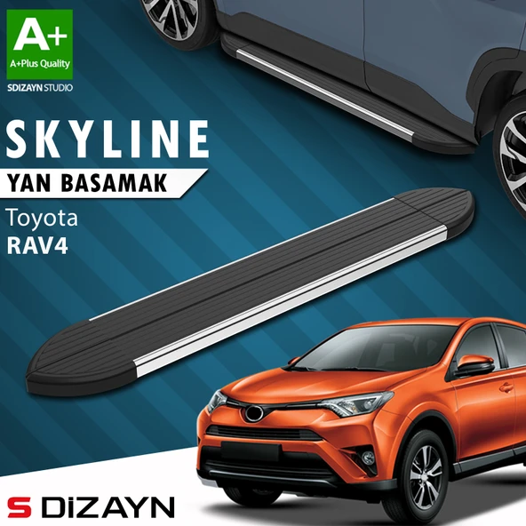 Toyota Rav 4 3 Skyline Krom Yan Basamak 163 Cm 2006-2013 A+ Kalite ürün görseli 1