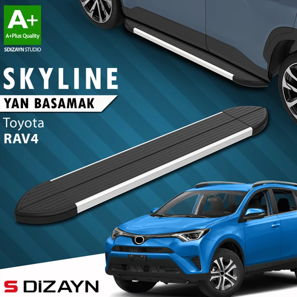 Toyota Rav 4 4 Skyline Aluminyum Yan Basamak 173 Cm 2013-2017 A+ Kalite ürün görseli 1
