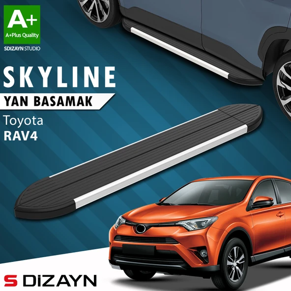 Toyota Rav 4 3 Skyline Aluminyum Yan Basamak 163 Cm 2006-2013 A+ Kalite ürün görseli 1